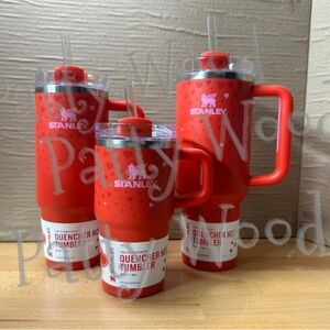Stanley Bold Red Quencher Tumbler Trio